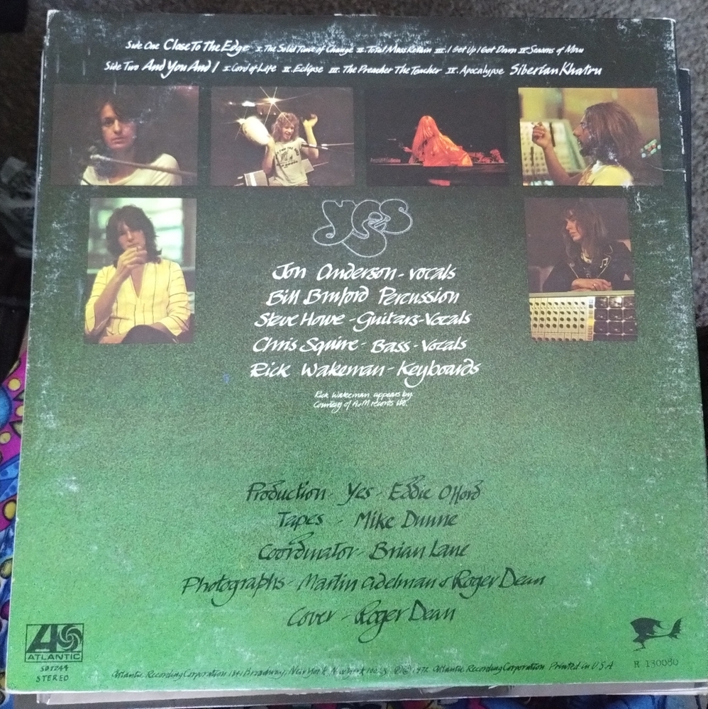 Yes "Close to the Edge" Vintage Vinyl Record - Picture 5 of 5
